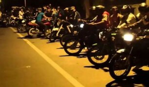Vecinos fastidiados y preocupados por piques ilegales de motos en túnel Santa Rosa