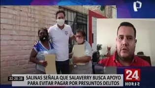 Congresista Salinas señala que Daniel Salaverry buscaría blindarse apoyando a Pedro Castillo