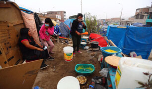 VES: familias desalojadas de zona de Lomo de Corvina siguen acampando a la intemperie