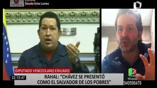 Diputado venezolano exiliado: "Chávez se presentó como el salvador de los pobres"
