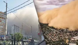 Tormenta de arena cubre totalmente una ciudad en Rusia