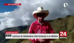 Pedro Castillo rechazó agresión a la prensa tras mitin en Ayacucho