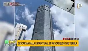 China: rascacielos de 70 pisos sigue temblando y descartan falla estructural