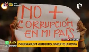 España: novedoso programa busca rehabilitar corruptos en prisión
