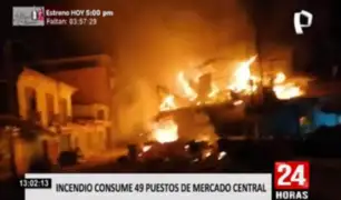 Tumbes: incendio arrasó en minutos con 49 puestos en mercado central