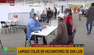 Complejo Andrés Avelino Cáceres: Vacunación se desarrolla en orden y sin aglomeraciones
