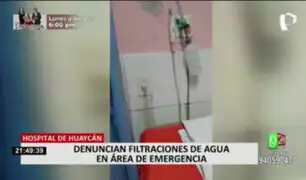 Hospital de Huaycán: denuncian filtraciones en el área de emergencia