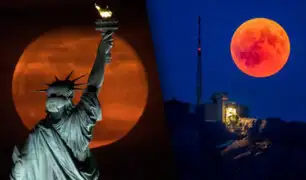 Imágenes impresionantes de la Superluna y eclipse total de la Luna