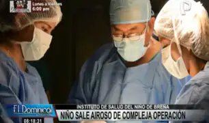 INSN Breña: compleja cirugía permitió extirpar tumor de abdomen a niño de tres años