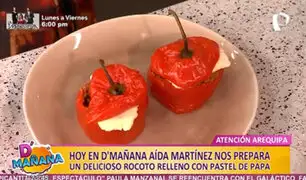 D’Mañana: Aida Martínez prepara un delicioso rocoto arequipeño con pastel de papa
