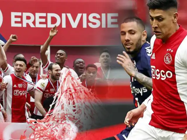 Ajax campeona tras golear al FC Emmen de Peña y Araujo