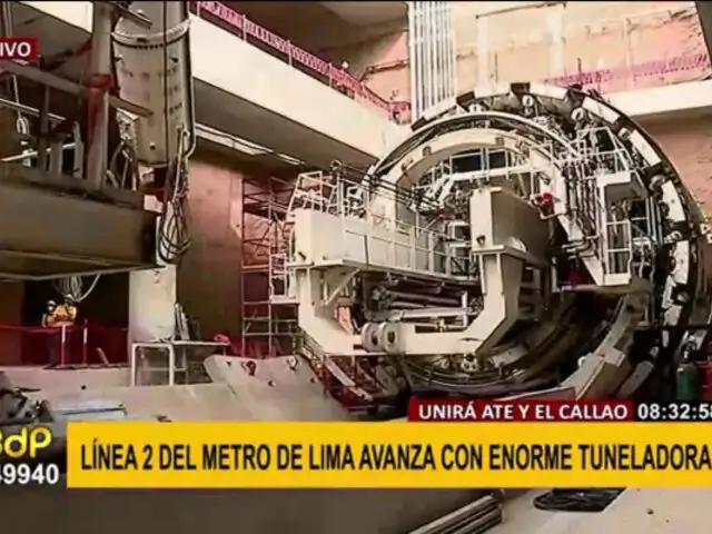 Línea 2 del Metro de Lima: Tuneladora excavará casi 13 metros por día a partir de julio
