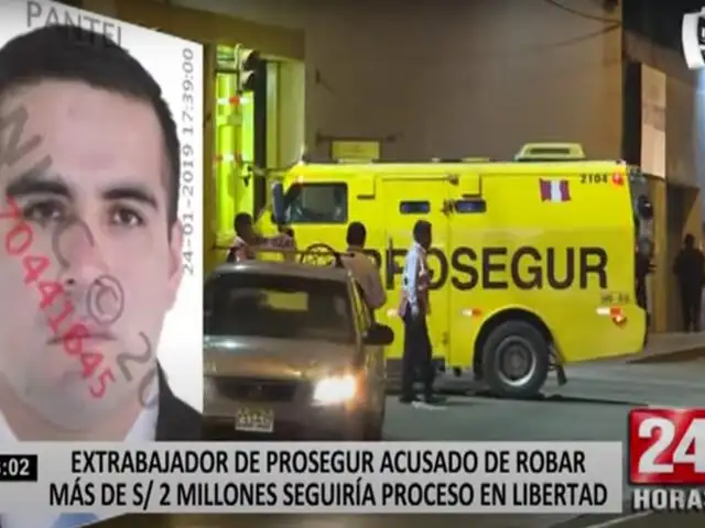 Extrabajador acusado de robar más de 2 millones de soles seguiría proceso en libertad