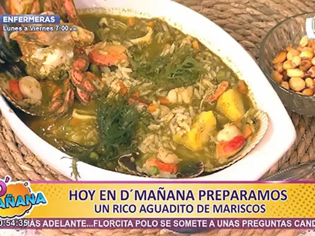 D’Mañana sorprende con una exquisita receta: aguadito de mariscos