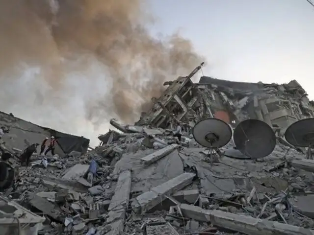 Israel bombardeó oficinas de cadena televisiva de Palestina