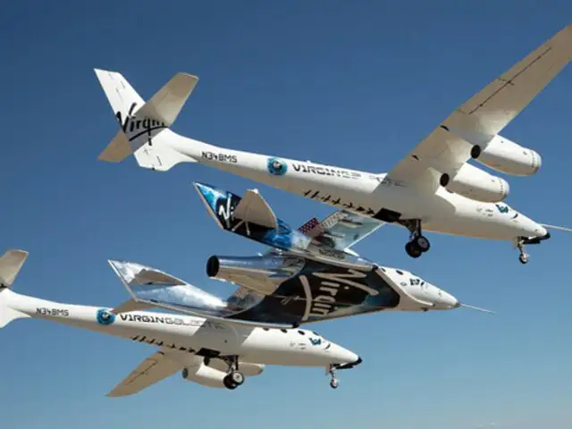 Turismo espacial: nave espacial Virgin Galactic completa con éxito vuelo tripulado al espacio