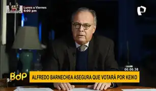 Alfredo Barnechea anunció que su voto irá a Keiko Fujimori