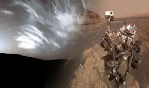 Curiosity capta coloridas nubes iridiscentes en el cielo de Marte