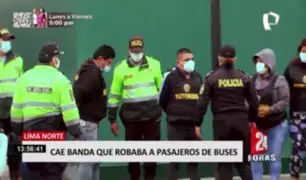 Lima Norte: cae banda que robaba a pasajeros de buses de transporte público