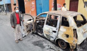 Incendian auto de periodista en Chimbote y no descartan que sea un atentado