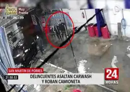 Robo de camioneta en carwash: víctima no descarta seguimiento previo