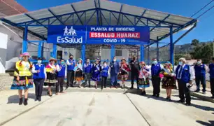 Huaraz: ponen en funcionamiento nueva villa para pacientes COVID 19 y 2 plantas de oxígeno