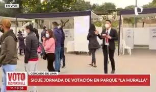 Cercado de Lima: Así se desarrolla la jornada electoral en el Parque La Muralla