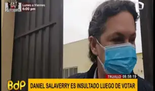 Daniel Salaverry fue insultado a la salida de su local de votación en Trujillo