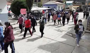 Huancavelica: personal sanitario protesta exigiendo  pago de bonos Covid-19