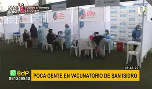 COVID-19: así se desarrolla inmunización a personas de 60 a 62 años en San Isidro