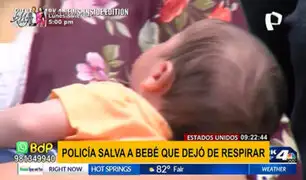 EEUU: Policía salva a bebé que dejó de respirar tras administrarle gotas para gases