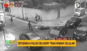 Pueblo Libre: detienen a falso delivery tras robar celular a transeúnte