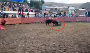 Hombre acabó siendo corneado reiteradas veces durante corrida de toros en Huancavelica