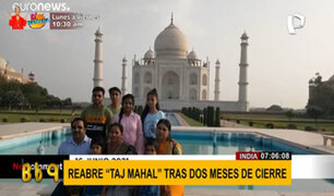 India reabrió el Taj Mahal tras dos meses de cierre por la COVID-19
