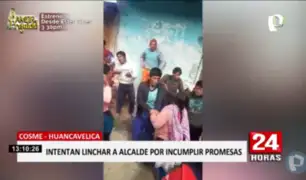 Huancavelica: turba casi lincha a alcalde del distrito de Cosme