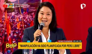 Keiko Fujimori sobre "fraude en mesa": “pido al JNE que tome una decisión a conciencia”