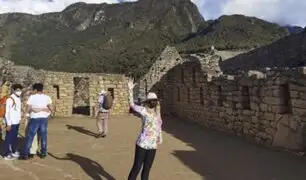 Itatí Cantoral: actriz mexicana  junto a sus hijos recorrió  la ciudadela inca de Machu Picchu
