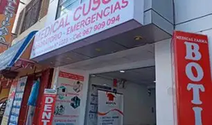 Cusco: intervienen falso consultorio médico y detienen a cuatro personas