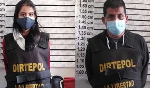 La Libertad: capturan pareja que pedía dinero a empresario para no difundir sus videos privados