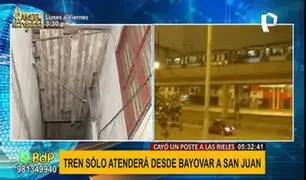 Sismo de 6.0: Metro de Lima sufrió corte eléctrico por caída de poste tras fuerte temblor