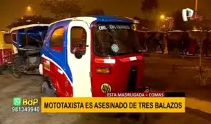 Mototaxista asesinado en Comas: extranjero fue baleado en presunto ajuste de cuentas