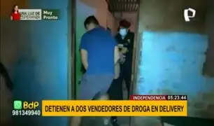 Independencia: detienen a dos presuntos vendedores de droga por delivery
