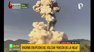 Costa Rica: enorme erupción del volcán "Rincón de la Vieja"