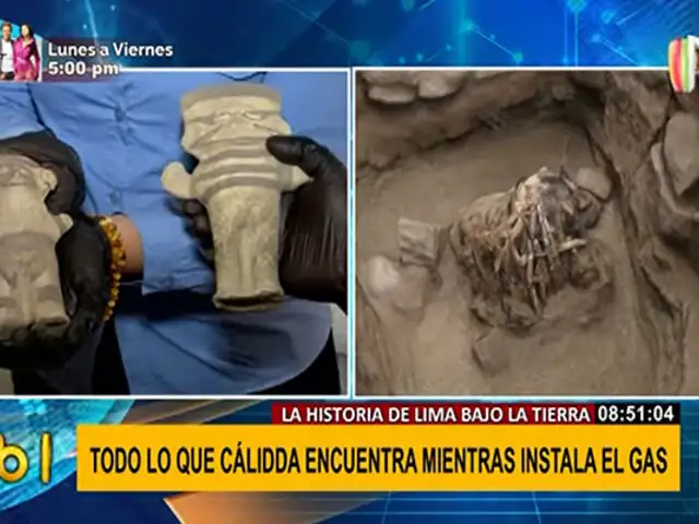 Conozca los restos arqueológicos encontrados durante instalaciones de gas en Lima