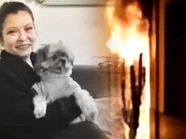 Mujer tiene el 80% de su cuerpo quemado por tratar de rescatar a su mascota de un incendio