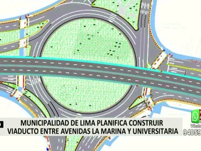 Municipalidad de Lima planifica construir viaducto entre la Marina y Universitaria