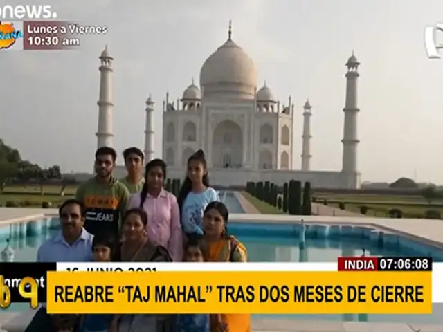 India reabrió el Taj Mahal tras dos meses de cierre por la COVID-19