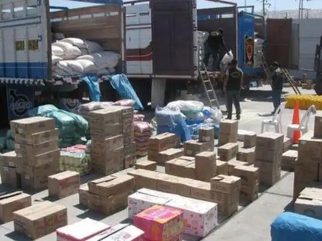 Autoridades incautan en Tacna mercadería ilegal valorizada en más de 1 millón de soles