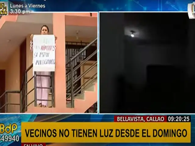 Callao: vecinos de Bellavista denuncian mal servicio eléctrico de la empresa Enel
