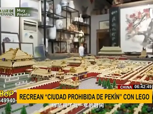 Así se ve la “Ciudad perdida de Pekín” construida con más de 700 mil bloques de Lego